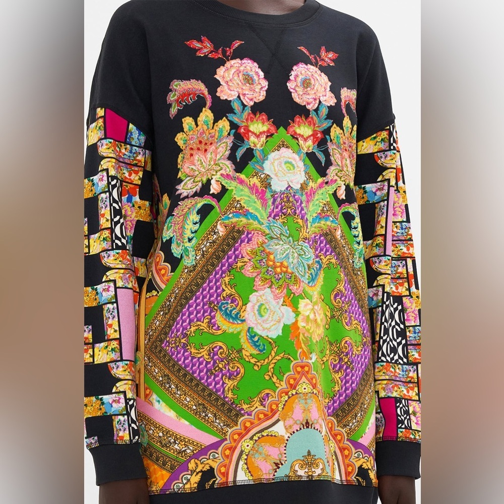 New! Camilla Multicolor Signora Milano Oversized Sweater 🖤 Small - Picture 8 of 16